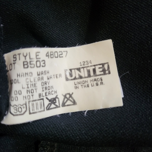 Vintage Backflips Neon Striped One Piece Swimsuit Union Made in USA Size 9/10 - Picture 8 of 8